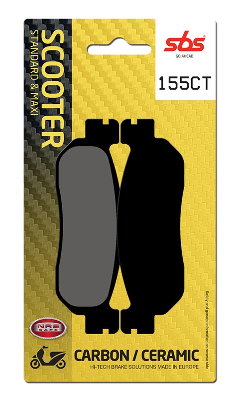 SBS brake pads KH275 maxi carbon tech colour black YAMAHA X-MAX/majesty/X-CITY/skyliner rear(155CT)